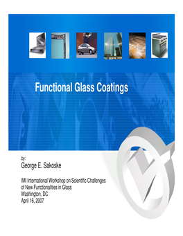Functional Glass Coatings