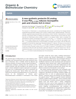 Organic & Biomolecular Chemistry