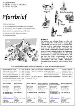 Kirchengemeinde St. Jakobus Sögel Regelmäßige Tauftermine: 2