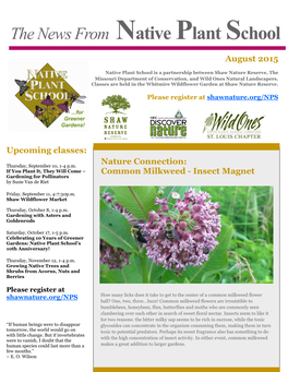 The News from Native Plant School