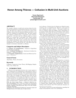 Collusion in Multi-Unit Auctions