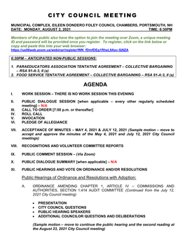 City Council Meeting Agenda Request Please Put This Under My Name