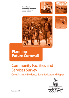 Community Facilities and Services Survey Core Strategy Evidence Base Background Paper