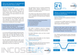 What Is Systems Engineering?