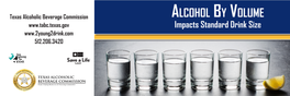 Alcohol by Volume Impacts Standard Drink Size 512.206.3420