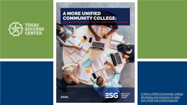 A More Unified Community College: Strategies and Resources to Align Non-Credit and Credit Programs Poll Question