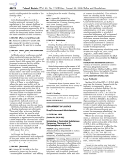 Federal Register/Vol. 83, No. 170/Friday, August 31, 2018/Rules