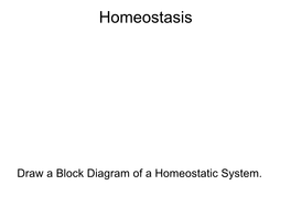 Homeostasis: Thermoregulation