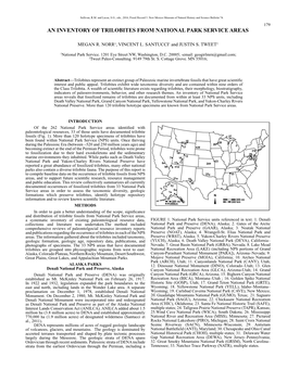 An Inventory of Trilobites from National Park Service Areas