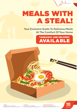 MEALS with a STEAL! Your Exclusive Guide to Delicious Meals at the Comfort of Your Home