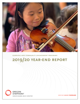 2019/20 Year-End Report Edna Vázquez and the Oregon Symphony with Mariachi Una Voz and Mariachi Tradición