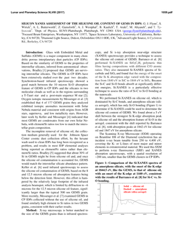 Silicon Xanes Assessment of the Silicone Oil Content of Gems in Idps