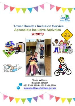 Tower Hamlets Inclusion Service Accessible Inclusive Activities
