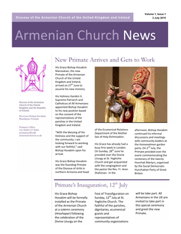 Armenian Church News