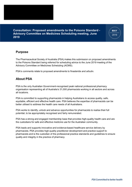 Public Submissions on Scheduling Matters Referred to the ACMS #27, ACCS #25 and Joint ACMS-ACCS #22 Meetings Held in June 2019