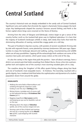 CENTRAL SCOTLAND 191 St Andrews © Lonely Planet Publications Planet Lonely © Glenshee Stirling Pitlochry Ben Lawers AREA : 9254 SQ KM 9254 SQ KM : AREA 
