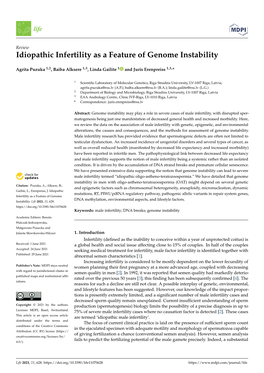 Idiopathic Infertility As a Feature of Genome Instability