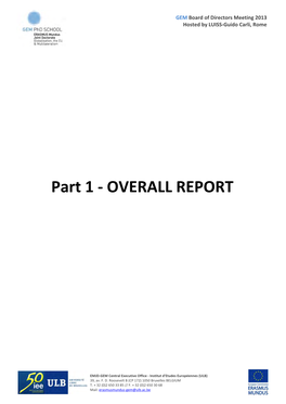 Overall Report