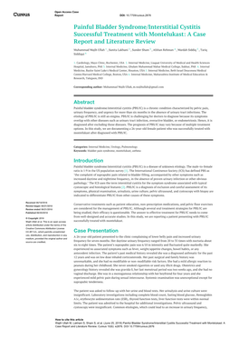 Painful Bladder Syndrome/Interstitial Cystitis Successful Treatment with Montelukast: a Case Report and Literature Review