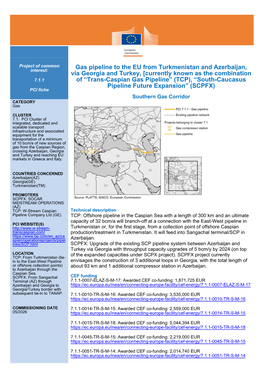 Gas Pipeline to the EU from Turkmenistan and Azerbaijan, Via