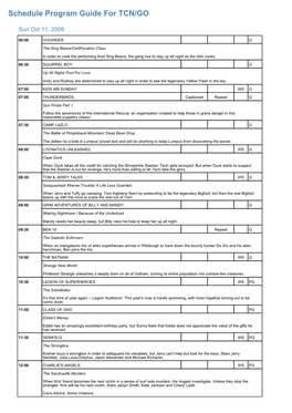 Program Guide Report