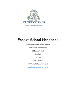 Forest School Handbook