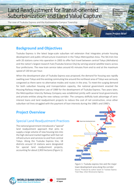 Land Readjustment for Transit-Oriented Suburbanization and Land Value Capture the Case of Tsukuba Express and the Kashiwanoha Campus Township