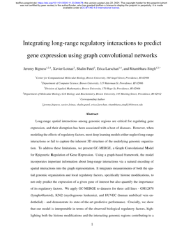 Integrating Long-Range Regulatory Interactions to Predict Gene Expression Using Graph Convolutional Networks