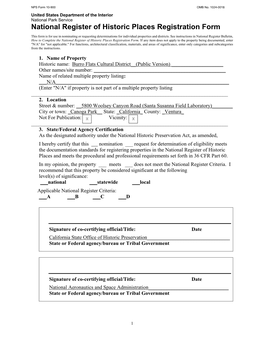 National Register of Historic Places Registration Form