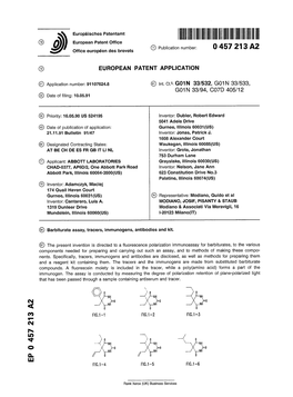 Barbiturate Assay, Tracers, Immunogens, Antibodies and Kit