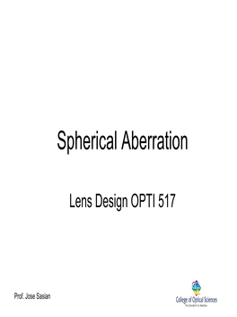 Spherical Aberration