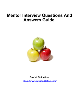 Mentor Interview Questions and Answers Guide