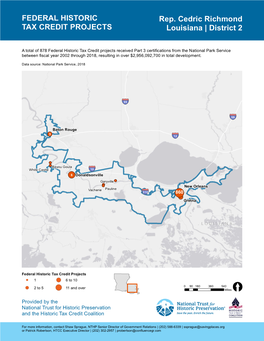 Louisiana 2 Historic Tax Credit Economic Data 2002-2018