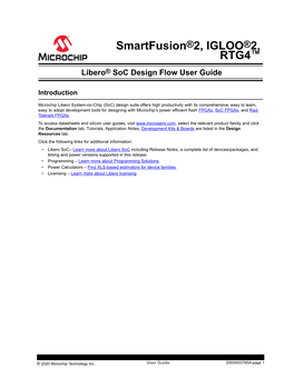 Libero Soc Design Flow User Guide