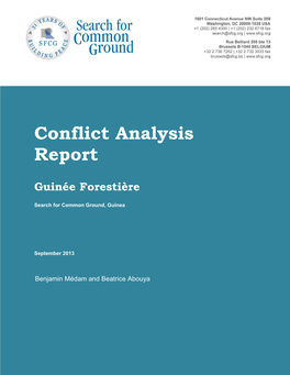 Conflict Analysis Report