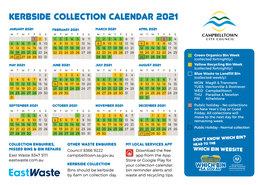 Kerbside Collection Calendar 2021