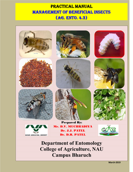 Department of Entomology College of Agriculture, NAU Campus Bharuch