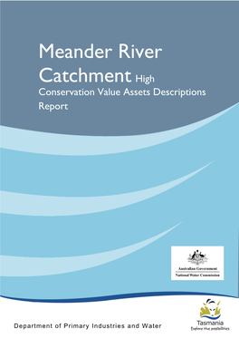 Meander River Catchment High Conservation Value Assets Descriptions Report