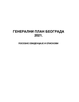 Generalni Plan Beograda 2021