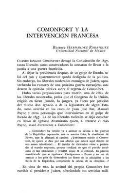 Comonfort Y La Intervención Francesa