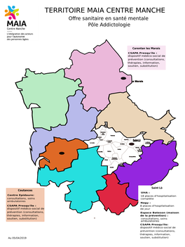 TERRITOIRE MAIA CENTRE MANCHE Oﬀre Sanitaire En Santé Mentale Pôle Addictologie