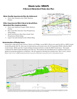 Kirwin Lake WRAPS 9 Element Watershed Protection Plan