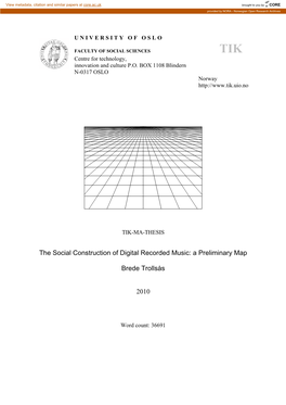 Table of Contents Abstract