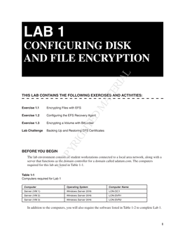 Configuring Disk and File Encryption