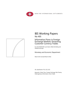 Information Flows in Foreign Exchange Markets: Dissecting Customer Currency Trades