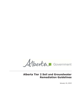 Alberta Tier 2 Soil and Groundwater Remediation Guidelines