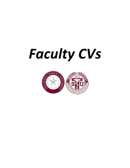 COPHS Faculty Curriculum Vitae