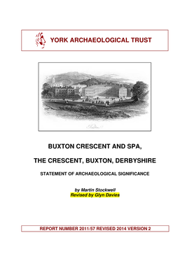 York Archaeological Trust Buxton Crescent and Spa