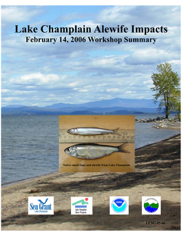 Lake Champlain Alewife Impacts February 14, 2006 Workshop Summary