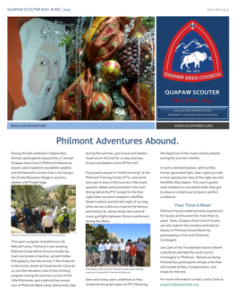 Philmont Adventures Abound